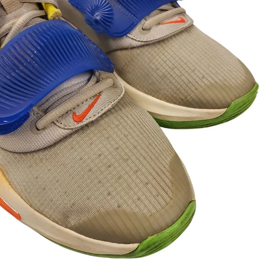 NIKE Shoes AIR ZOOM FREAK 3 Mens Size 10 Gray Blue Green Basketball Sneaker